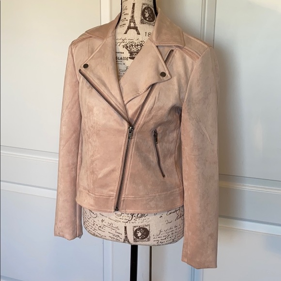 NWT PHILOSOPHY FAUX SUEDE MOTO JACKET - Picture 4 of 9
